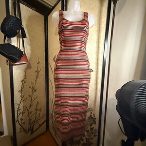 Better Be Colorful Striped Midi Dress